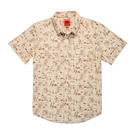 Sendero Provisions Co. The Wyatt Pearl Snap Short Sleeve Print Shirt