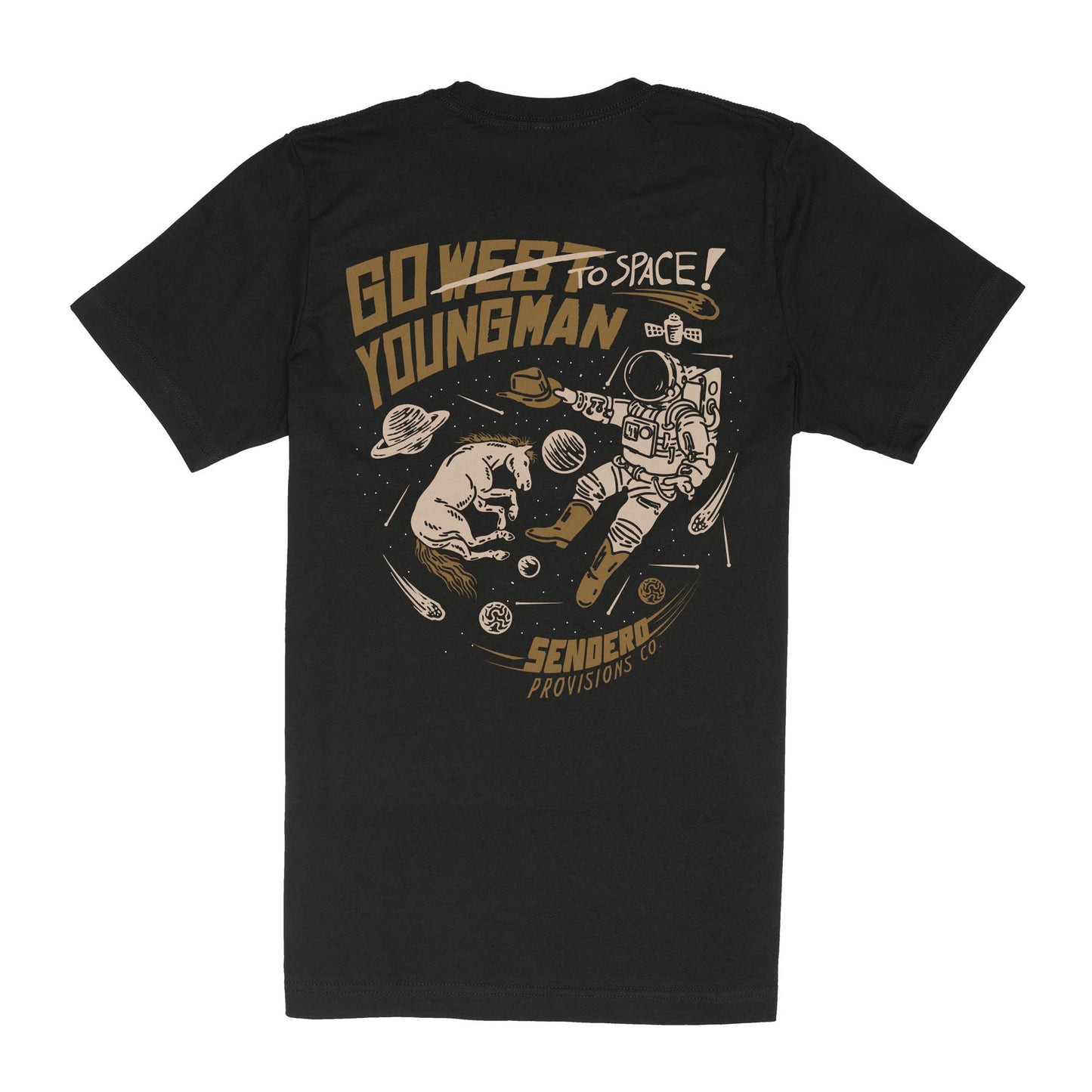 Sendero Provisions Co. To Space T-Shirt