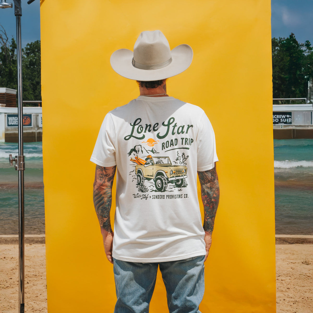 Sendero Provisions Co. Sendero X Waco Surf Lone Star Road Trip T-Shirt